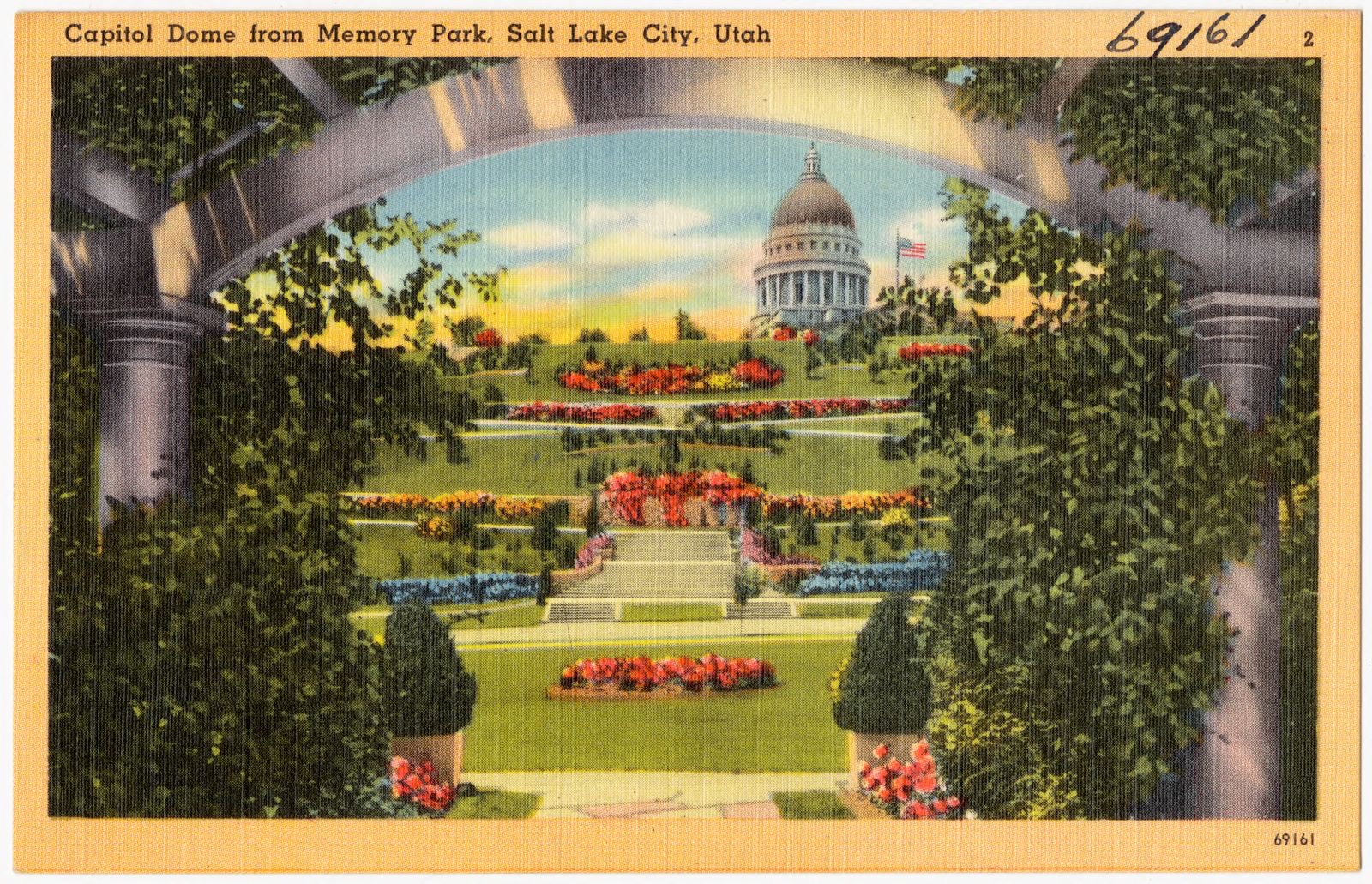 Capitol dome from Memory Park, Salt Lake City, Utah, Boston Public Library - undated