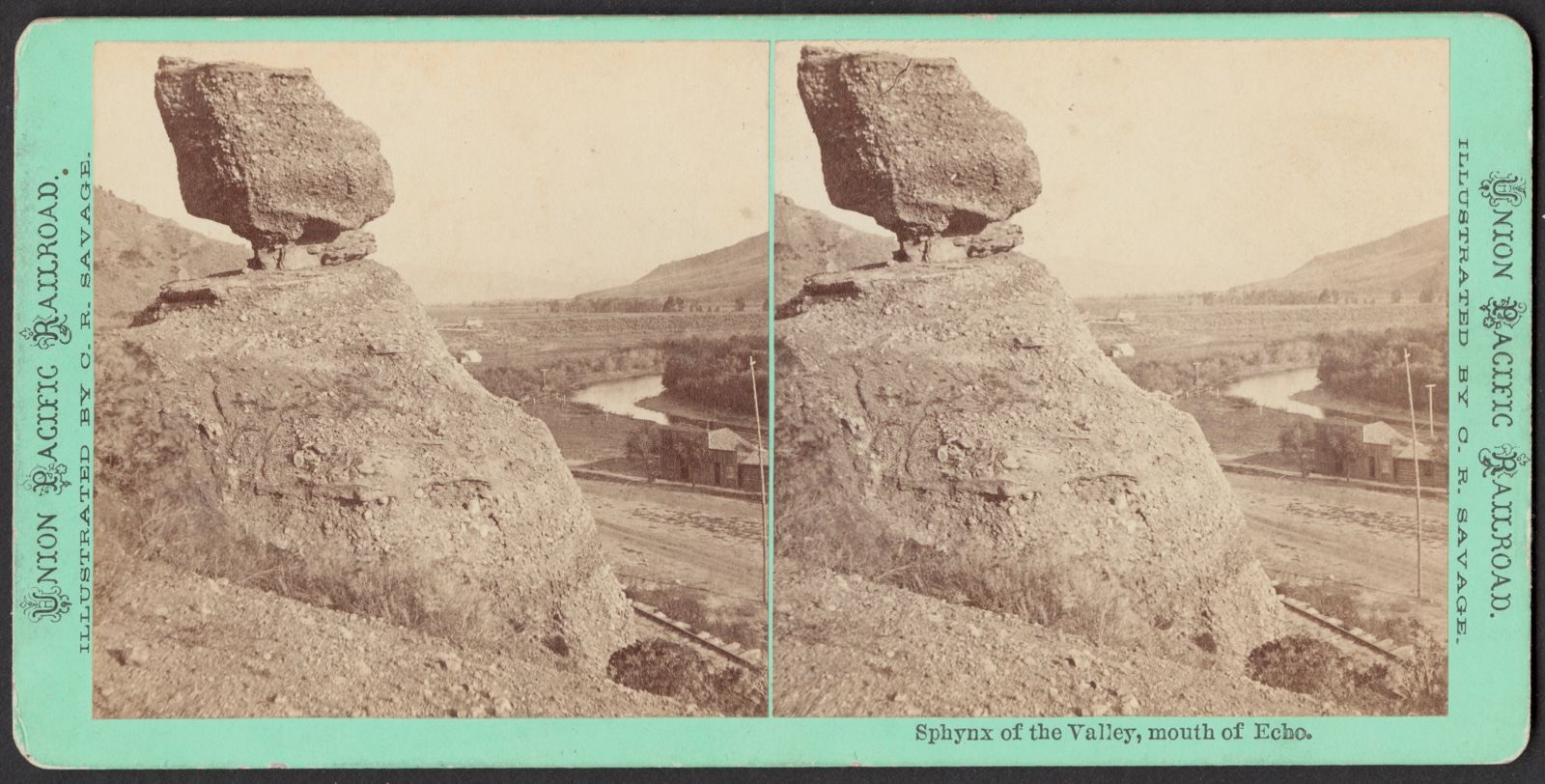 Sphynx of the Valley, mouth of Echo, Boston Public Library - undated