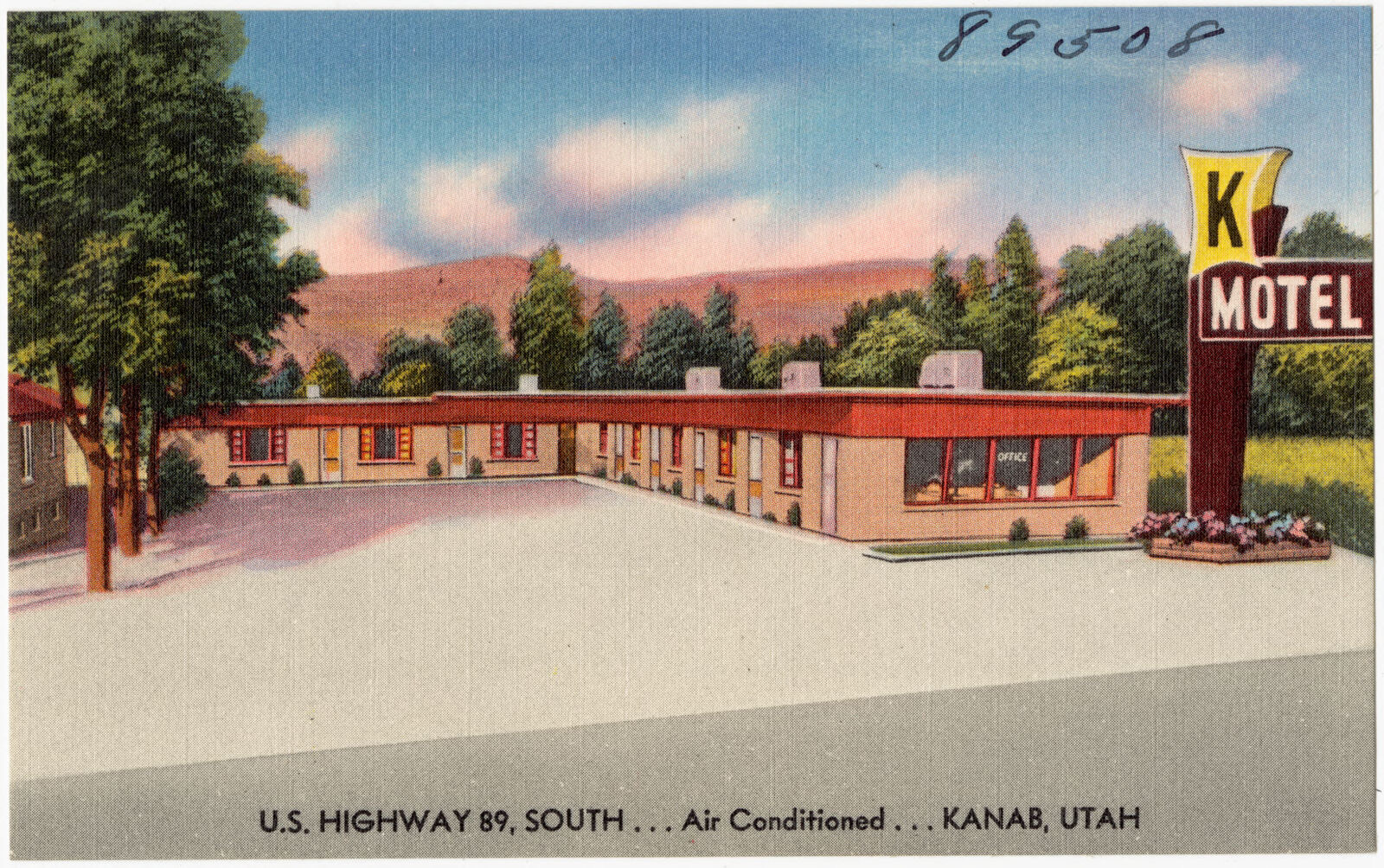 K Motel, U.S. Highway 89, south... Air conditioned... Kanab, Utah, Boston Public Library - undated