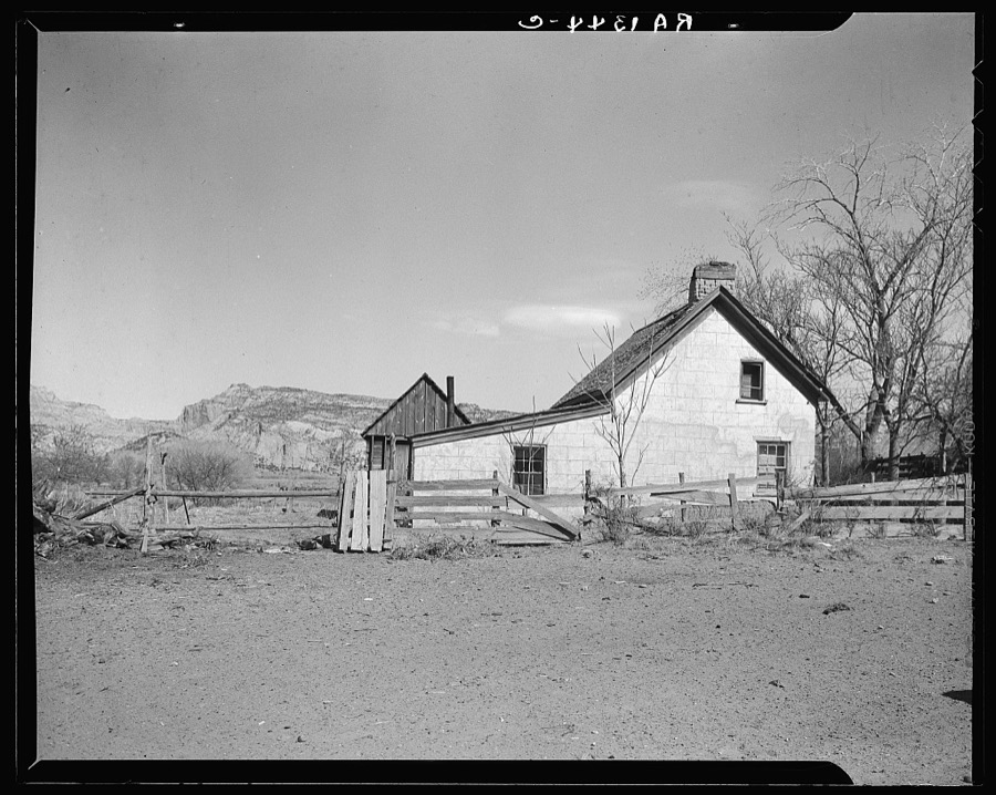 Mormon village home. Escalante, Utah