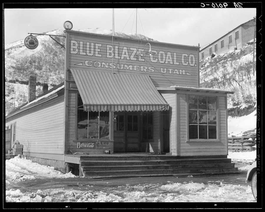 Company store in coal town. Consumers, near Price, Utah