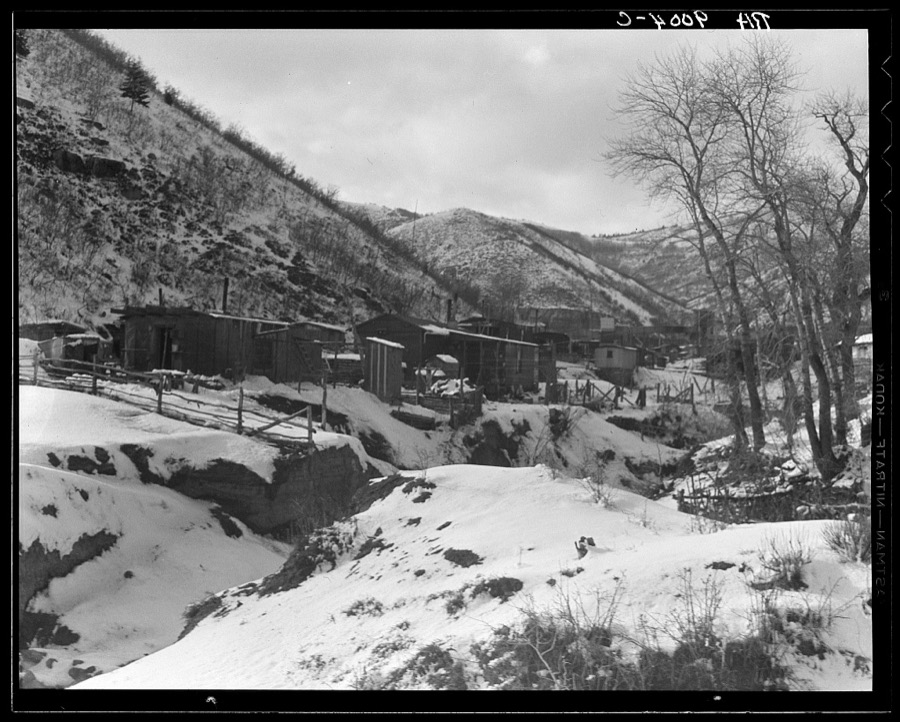 Utah coal mining town. Consumers, near Price, Utah. "Dumping grounds of the West"