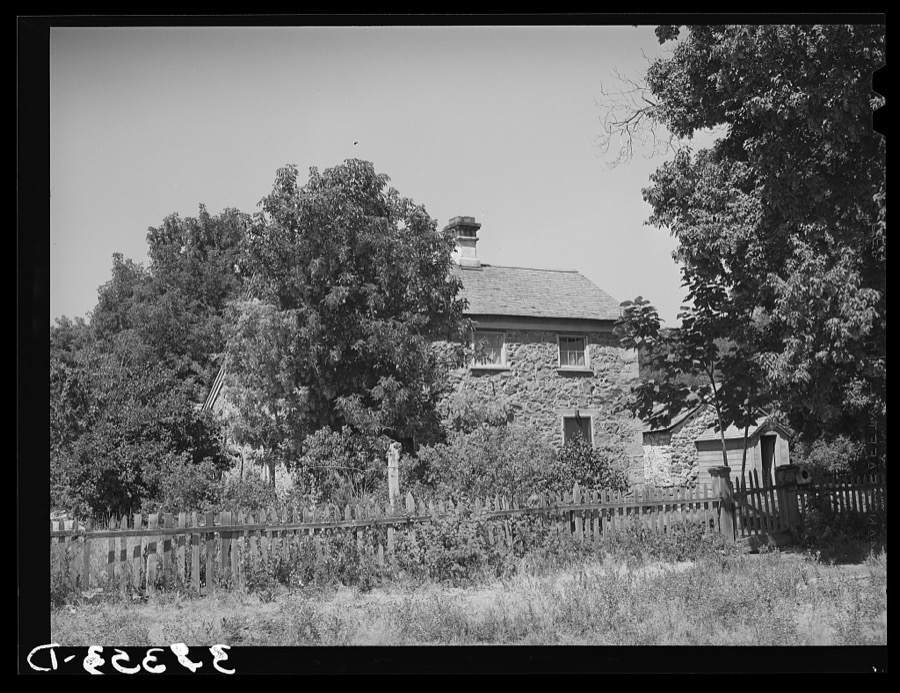 One of the older rock houses in the village of Mendon, Utah, second oldest Mormon settlement north of Salt Lake City