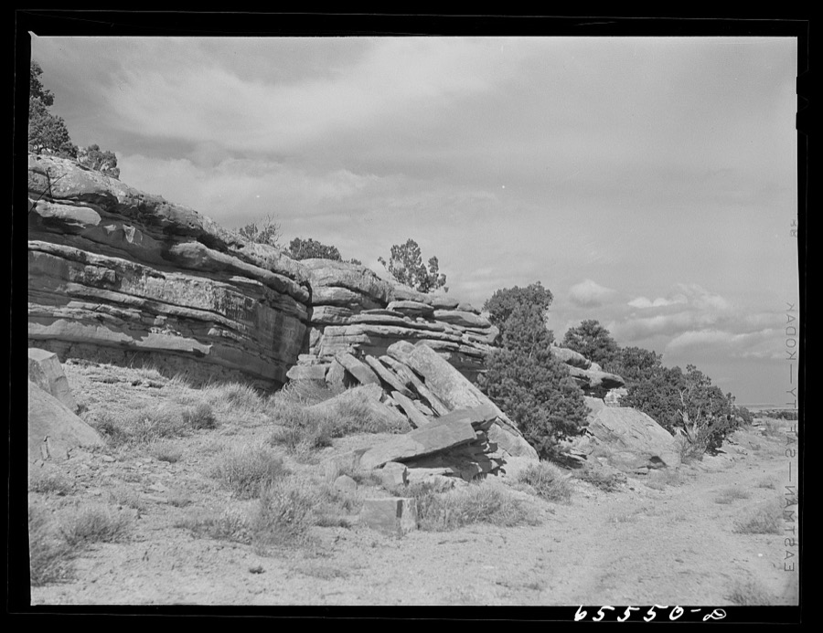 Duchesne County, Utah. Rock formations along the highway