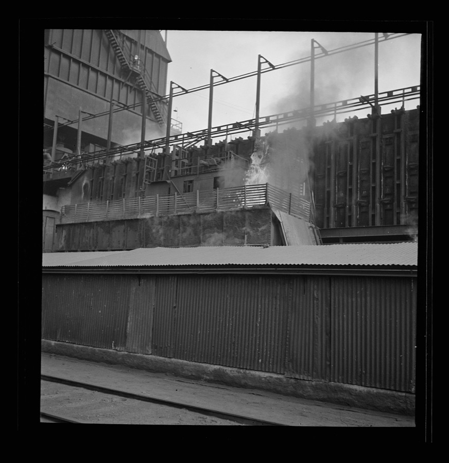 Columbia Steel Company at Ironton, Utah. Exterior view of the blast furnace