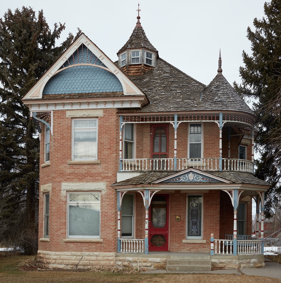 The 1897 brick Queen Anne-style John Dorius Jr. House, named after a prominent local business leader in the city of Ephraim (pronounced "EEF-rum) in Utah's Sanpete Valley, sometimes called "Little Denmark" after the large number of Scandinavian (especially Danish) newcomers who settled there
