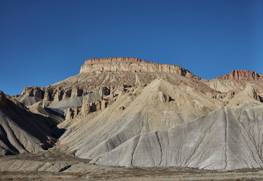 Early winter scene in the mostly barren, lightly occupied quarter of southeastern Utah, near the remote settlement of Thompson Springs in the western U.S. state of Utah