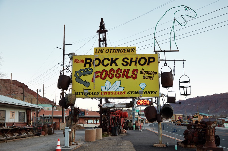 Rock and fossil shops were an allurement to passing tourists in the early days of cross-country highways
