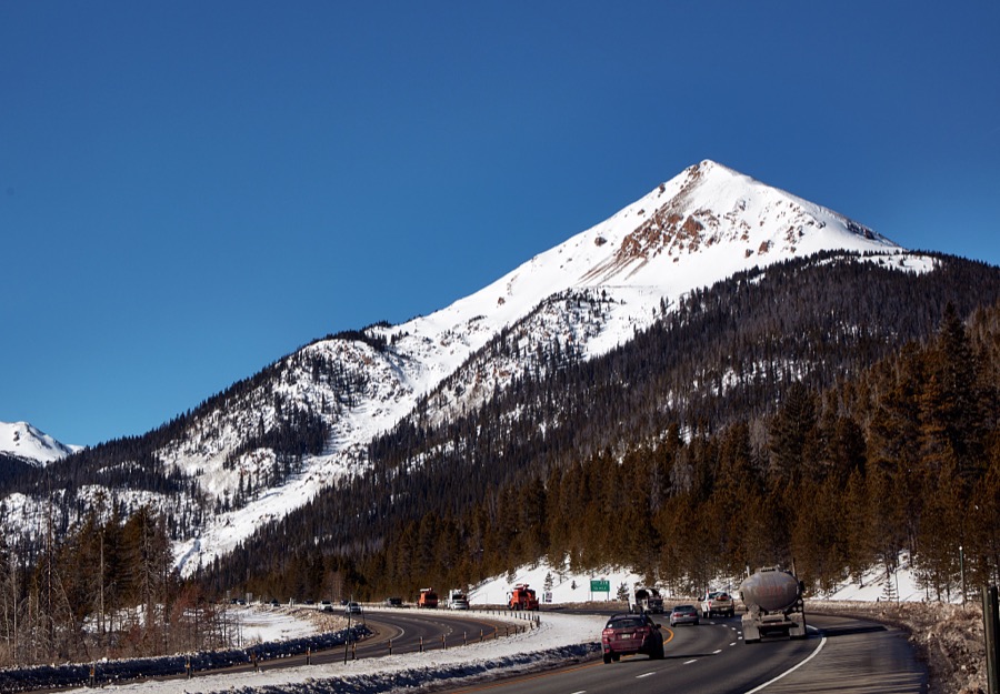 Early winter scene in the mostly barren, lightly occupied quarter of southeastern Utah, near the remote settlement of Thompson Springs in the western U.S. state of Utah