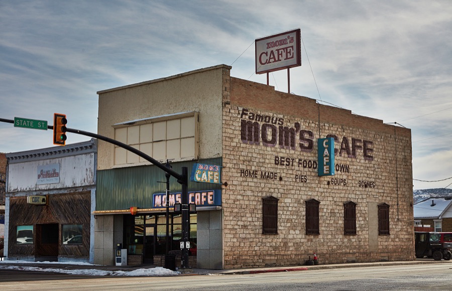 Mom's Cafe in the small city of Salina (population c. 2,600) in the western U.S. state of Utah