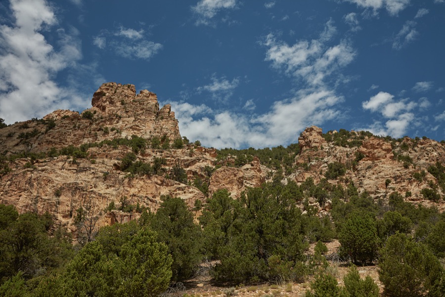 Beautiful but rugged terrain in lightly populated Daggett County in the north easternmost corner of the western state of Utah