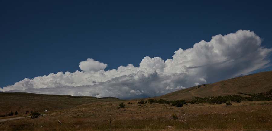 Clouds seem to be coming over the hillside in rugged Uintah County near the Colorado border in northeast Utah