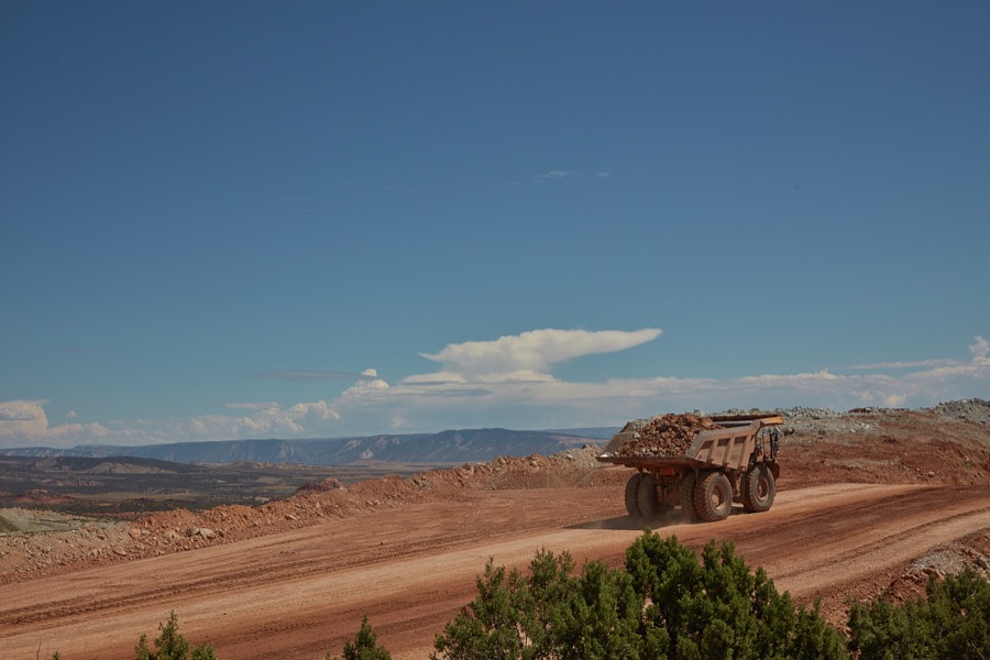 Mining operation in the in rugged Uinta Mountains of Uintah County near the Colorado border in northeast Utah