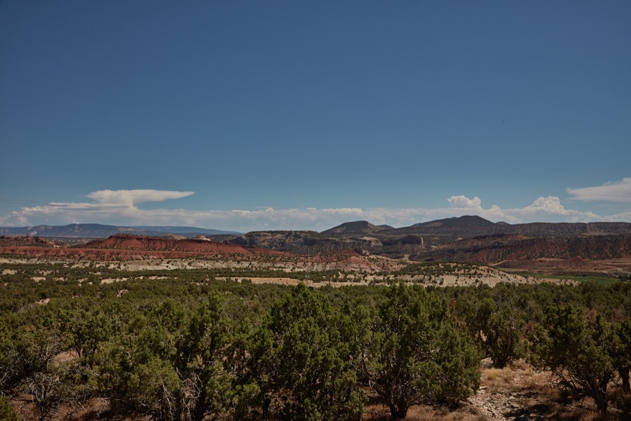Red rocks dominate in the rugged Uinta Mountains of Uintah County near the Colorado border in northeast Utah, but the coloration will turn to caramel a few miles ahead
