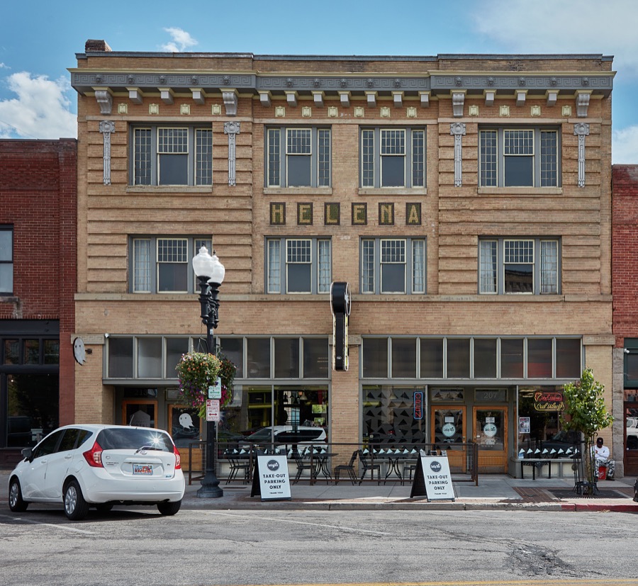 The Helena Building along Historic 25th Street in Ogden, a city north of the state capital of Salt Lake City