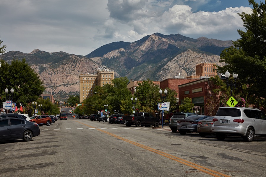 The Wasatch Range flanks Ogden, a city north of the state capital of Salt Lake City, as well as other cities including the state capital of Salt Lake City, in northern Utah
