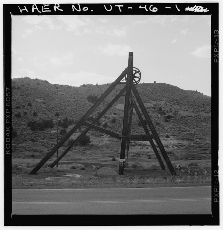 Bullion Beck & Champion Mine, Headframe, Tintic Mining District, Eureka, Juab County, UT