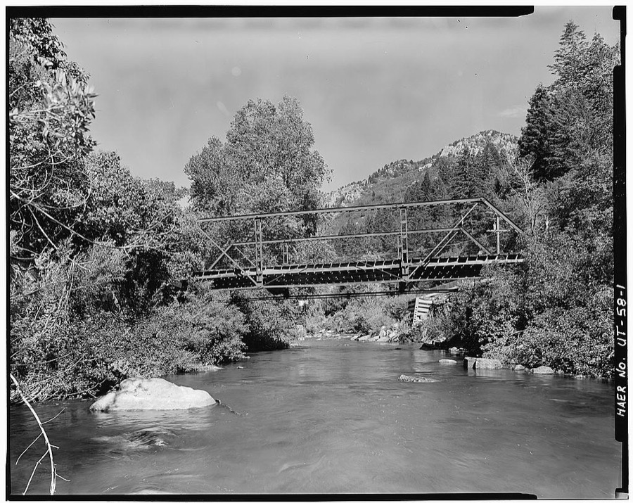 Fairmont Bridge, Spanning Ogden River in Ogden Canyon, Ogden, Weber County, UT