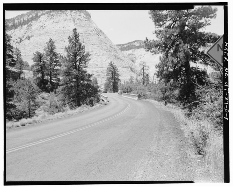 Zion-Mount Carmel Highway, Co-op Creek Bridge, Spanning Co-op Creek, Springdale, Washington County, UT