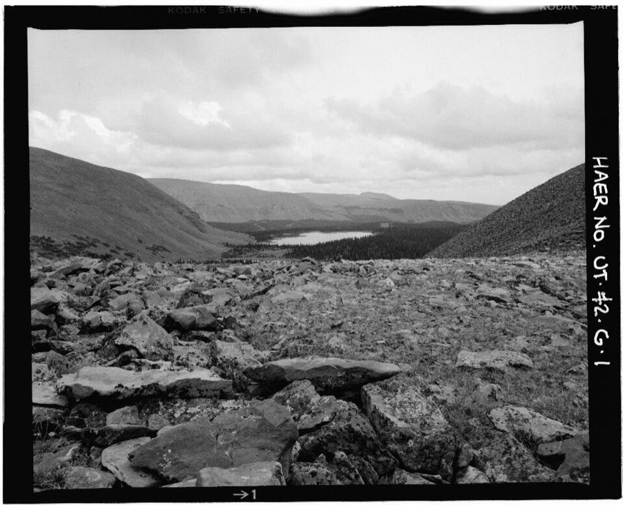 High Mountain Dams in Upalco Unit, Farmers Lake Tunnel, Ashley National Forest, 5.7 miles North of Swift Creek Campground, Mountain Home, Duchesne County, UT
