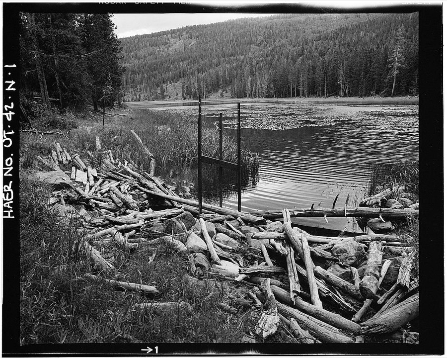 High Mountain Dams in Upalco Unit, Water Lily Lake Dam, Ashley National Forest, 1.1 miles Northeast of Swift Creek Campground, Mountain Home, Duchesne County, UT