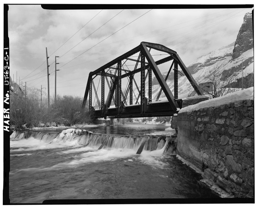 Heber Creeper Railroad Line, Olmstead Bridge, Spanning Provo River, Provo, Utah County, UT