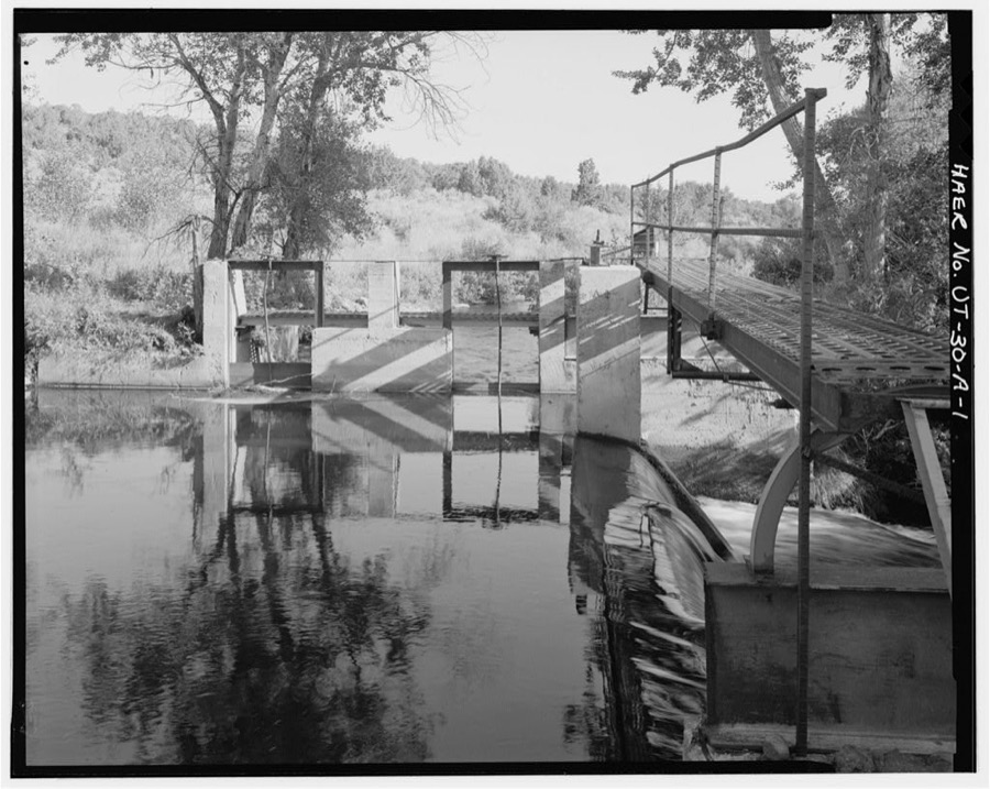 Irrigation Canals in the Uinta Basin, U.S. Whiterocks Canal, Duchesne, Duchesne County, UT