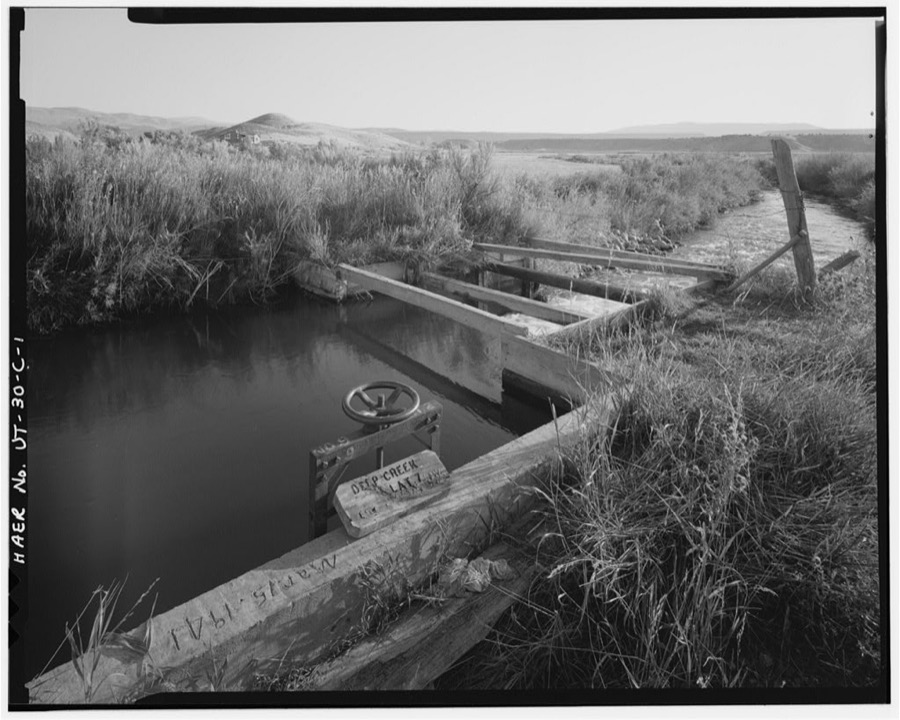 Irrigation Canals in the Uinta Basin, Deep Creek Canal, Duchesne, Duchesne County, UT