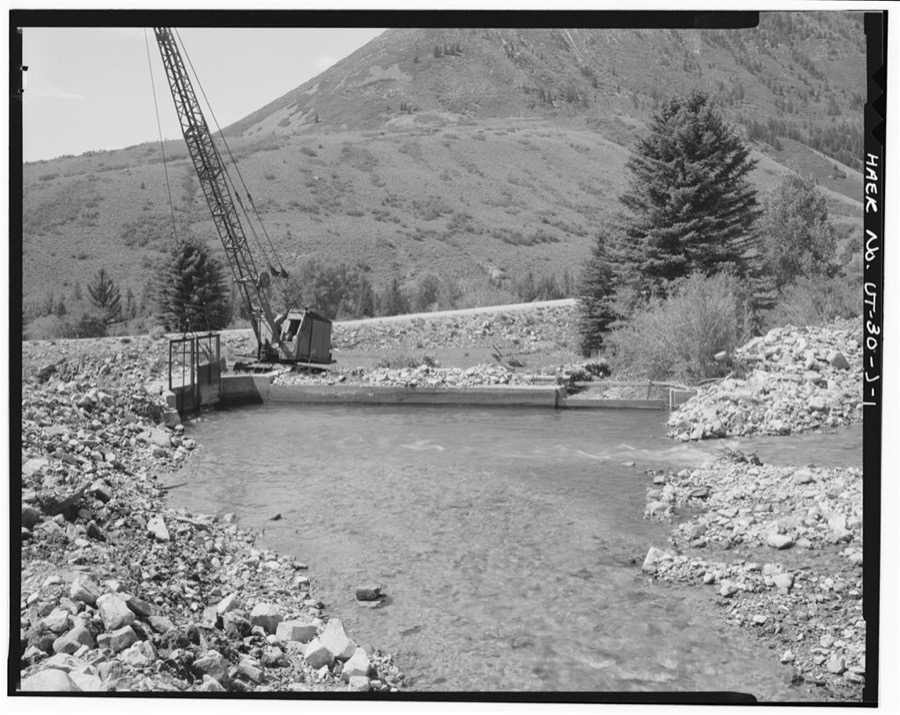 Irrigation Canals in the Uinta Basin, Rhodes Canal, Duchesne, Duchesne County, UT