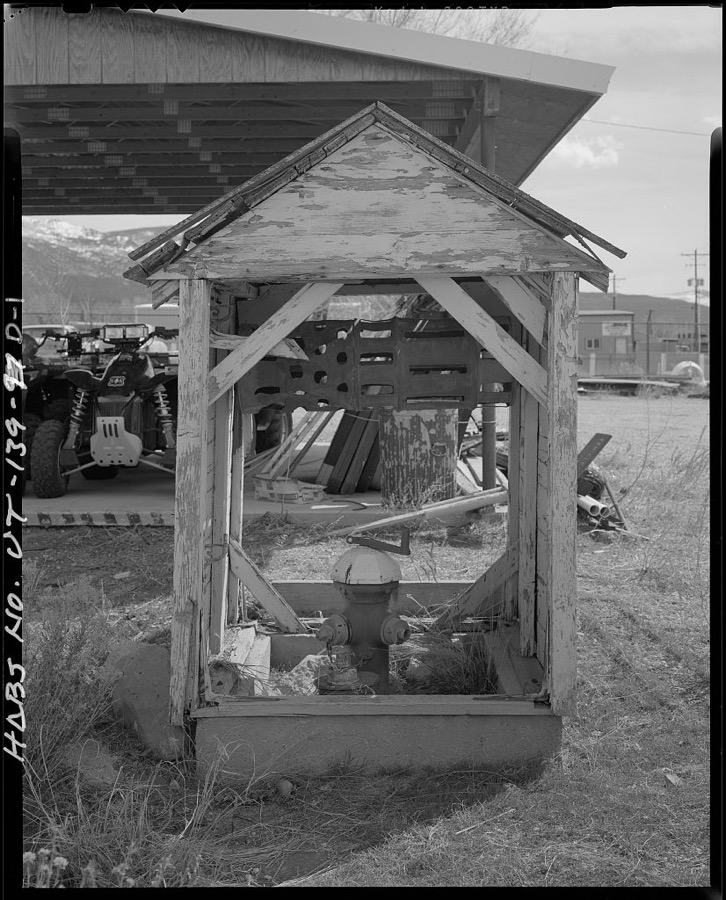 Cedar City Automotive Repair Shop, Hose Winding Shed, 820 North Main Street, Cedar City, Iron County, UT