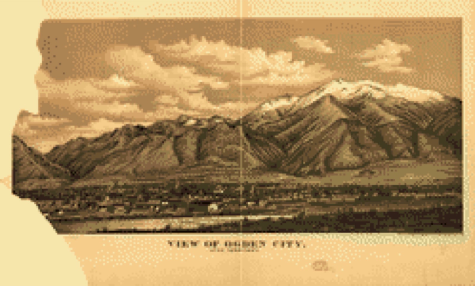 Bird's-eye view, 1889 - View of Ogden City, Utah Territory
