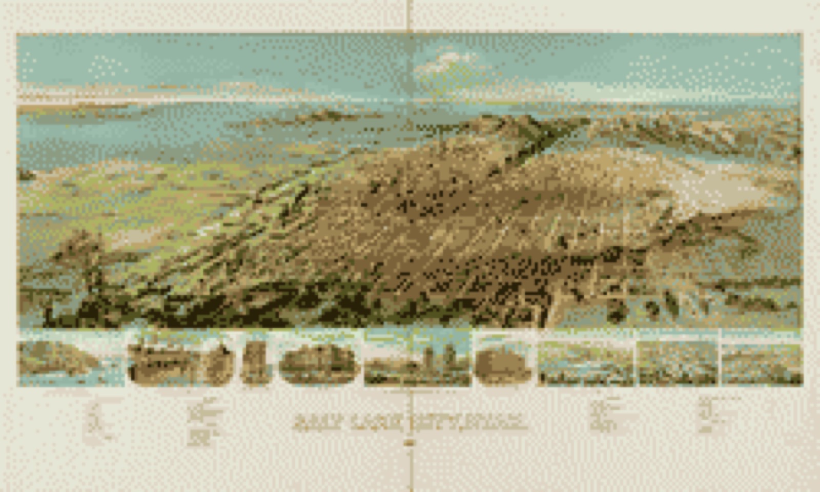 Bird's-eye view, 1891 - Salt Lake City, Utah 1891