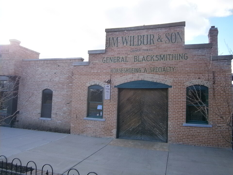 Photograph of J.M. Wilbur Company Blacksmith Shop