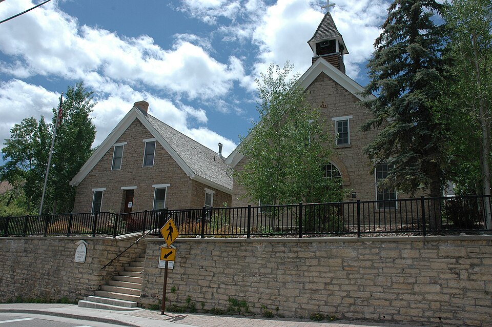 Photograph of St. Mary of the Assumption Church and School