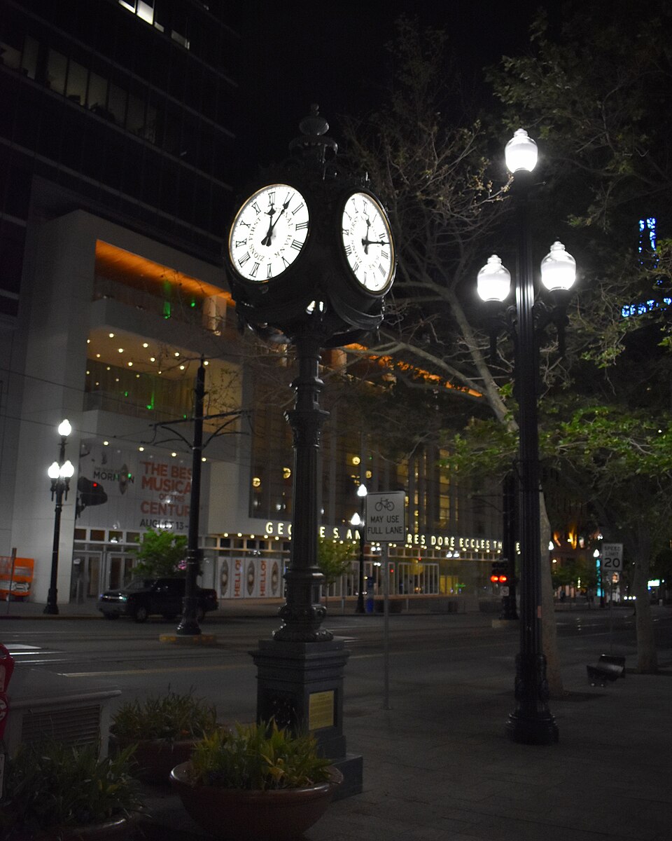 Photograph of Old Clock at Zion's First National Bank