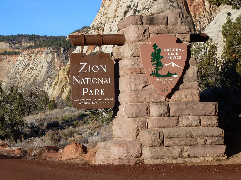 Photograph of East Entrance Sign