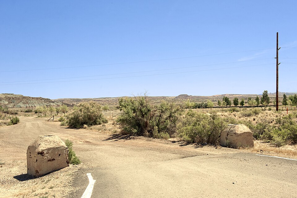 Photograph of Dalton Wells Civilian Conservation Corps Camp and Moab Relocation Center