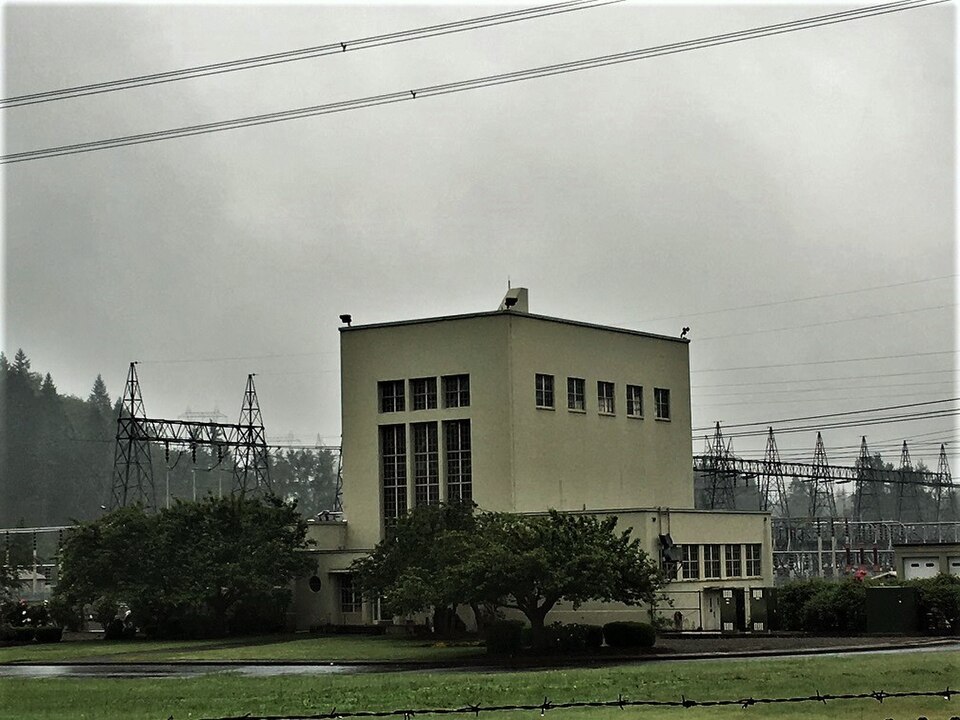 Photograph of Covington Electrical Substation, Bonneville Power Administration