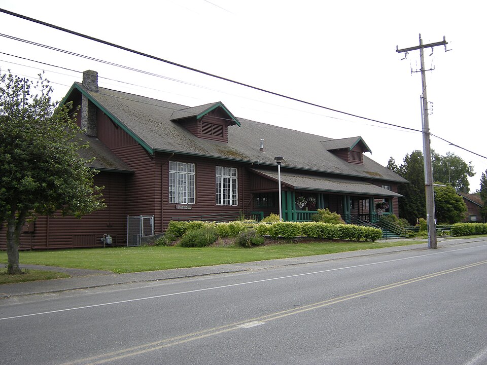 Photograph of White Center Fieldhouse and Caretaker Cottage
