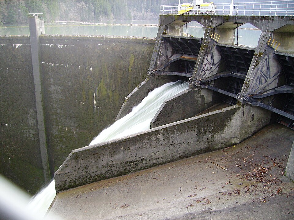 Photograph of Glines Canyon Dam