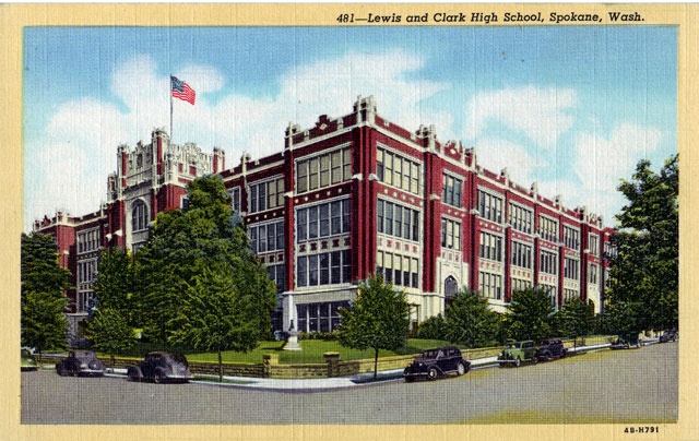 Photograph of Lewis and Clark High School
