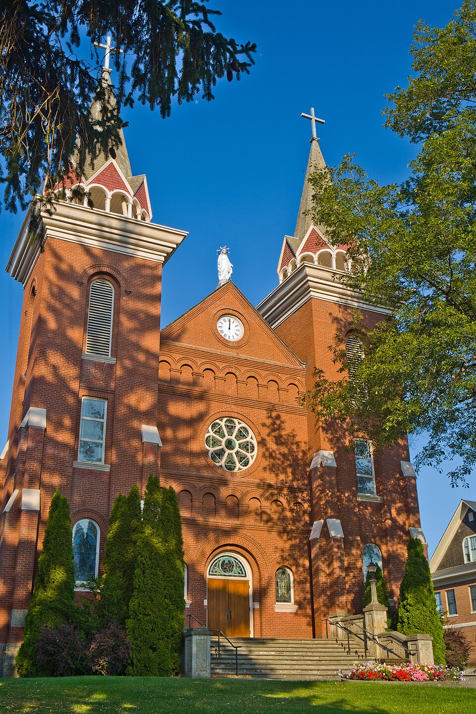 Photograph of St. Boniface Church, Convent and Rectory