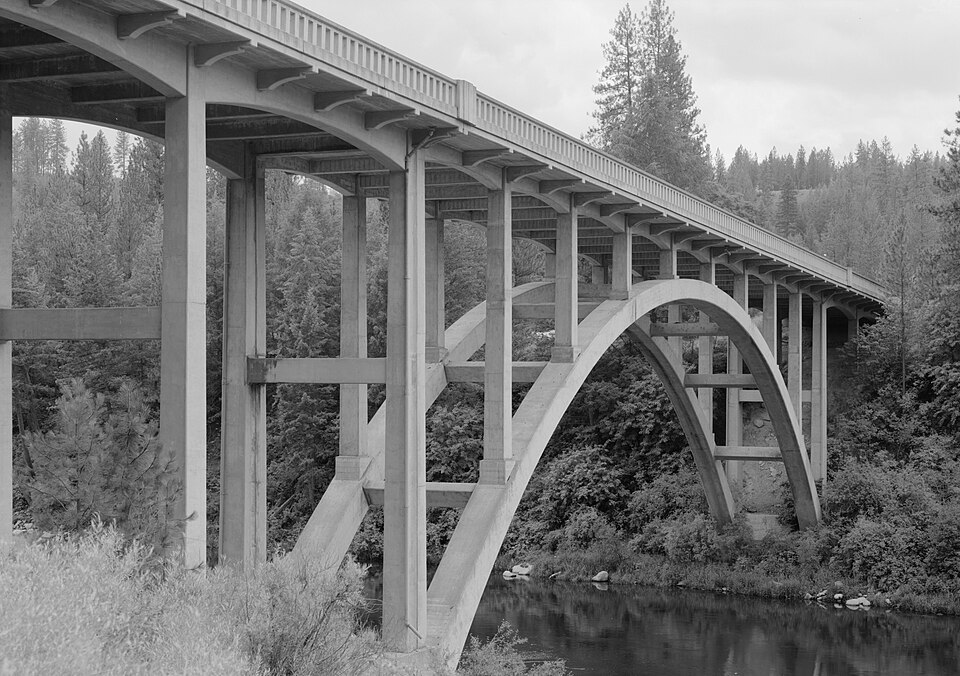 Photograph of Spokane River Bridge at Long Lake Dam
