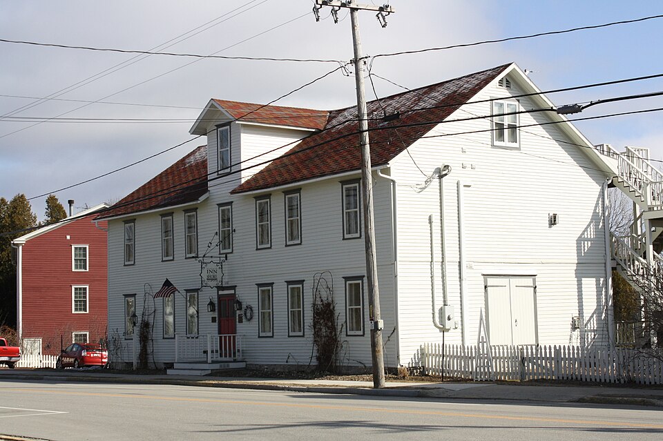 Photograph of August Zahn Blacksmith Shop and House