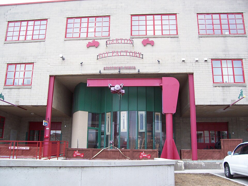 Photograph of Garton Toy Company buildings