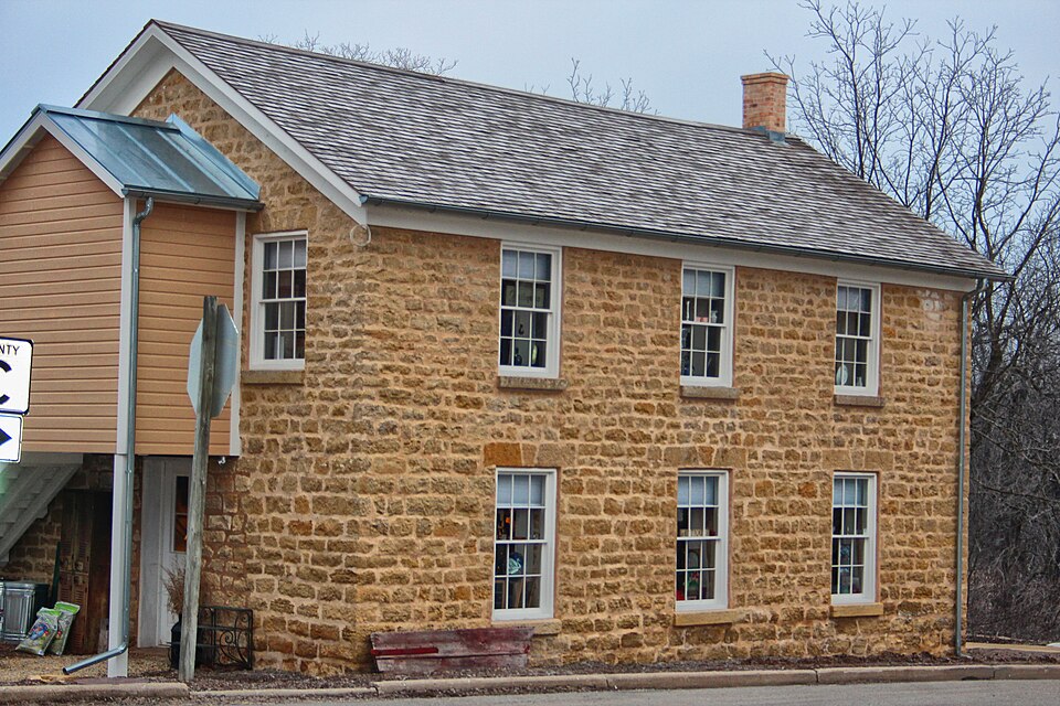 Photograph of Cleveland's Hall and Blacksmith Shop