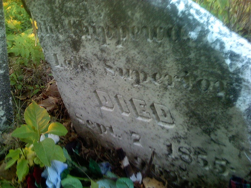 Photograph of La Pointe Indian Cemetery