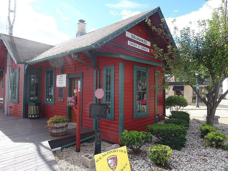 Photograph of Waunakee Railroad Depot