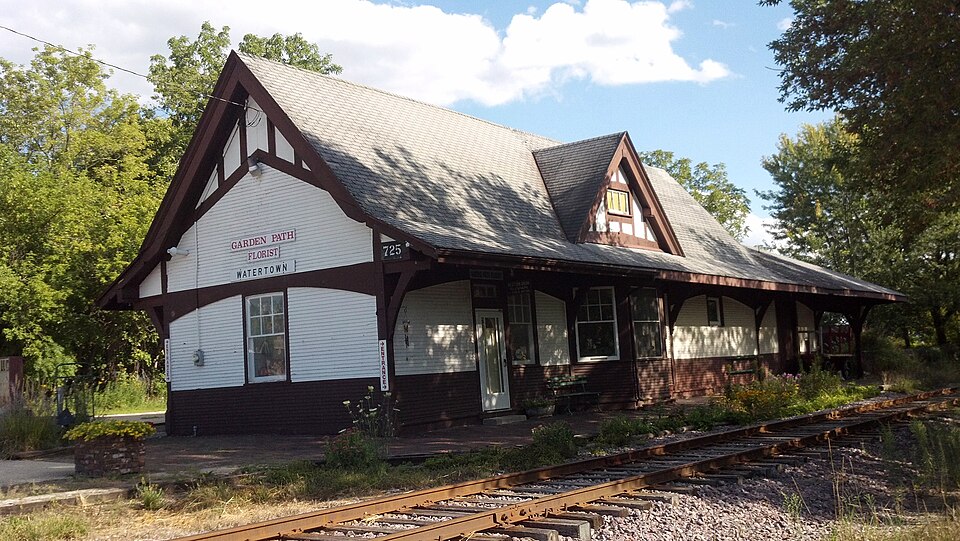Photograph of Chicago and Northwest Railroad Passenger Station