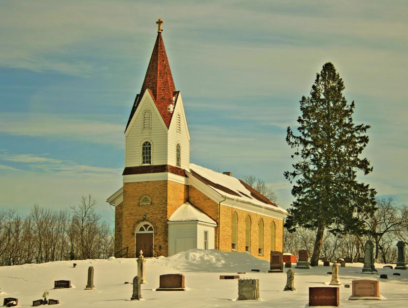 Photograph of Norwegian Buildings at Heg Park